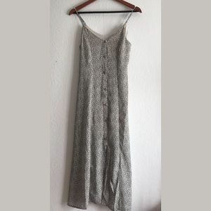 Speckled print cami dress